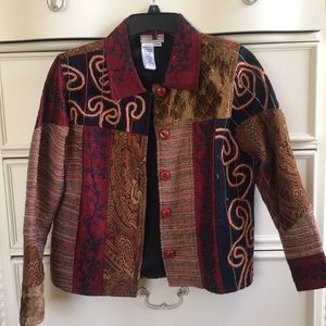 Coldwater creek mixed media jacket